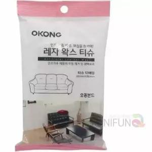 가죽클리너 왁스 티슈 12매 차량용 시트 관리제