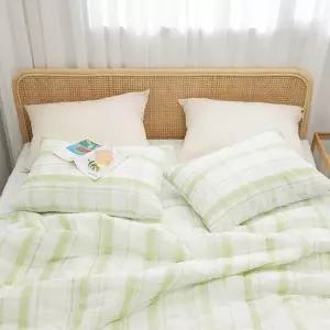 J리빙 샤브 간절기 이불패드세트Q 그린 단품