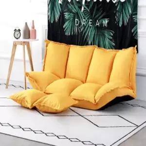 2인용좌식소파 침대형 등받이 쿠션 각도조절 통기성 분리세척 인테리어 원룸