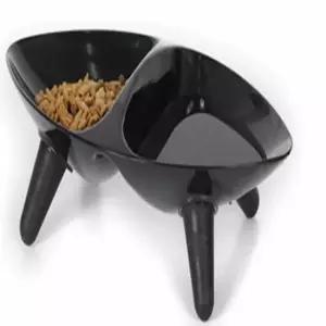 [반려] 반려동물 식탁 블랙 고양이사료그릇 고양이식기 반려견식기