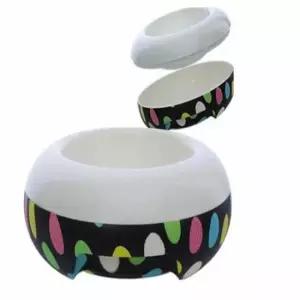 [반려] 반려동물 식기 블랙 M 고양이사료그릇 반려동물식기 고양이식기