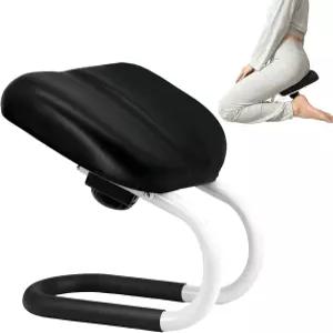 서트케 명상 벤치 의자 무릎 꿇기 기도 시자 - 높이 조절 가능 홈 요가 및 미끄럼 방지 쿠션이 있는 휴대용