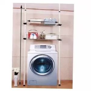 세탁기선반 세탁기 선반 다용도실 수납 정리대 벽선반 2단
