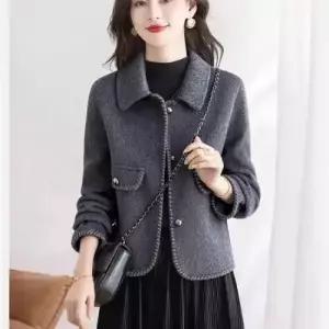 여사친 모직 추동 트렌디 아이템 코트 봄가을 바람막이 보온 슬림핏 상의 HT3