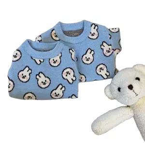 강아지 트위드 자켓 니트 가디건 소형견 외출 정장 반려동물옷