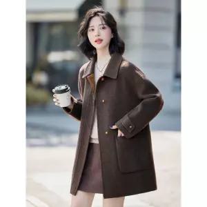 솜브레로스 하프 여사친 모직 코트 프리미엄 더블 DOS1