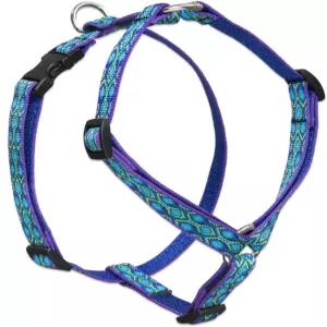 루핀펫 오리지널 3/4인치 레인 송 14-24인치 조절 가능한 로마 개 하네스 중형견용