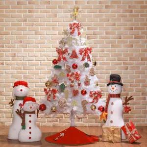180cm 해피쿠키 크리스마스 화이트 풀세트 겨울 파티 트리 어린이집 장식 소품 분위기좋은 홈파티