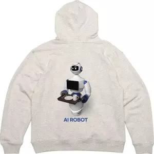 후드티 뒷면 프린트티셔츠 AI ROBOT 로보트