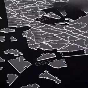 퍼즐 깨진 불규칙 투명 1000피스 아크릴 유리 고난도