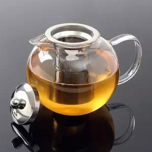 로하티 HF35YO72 소담 내열유리 차포트 1.3L 거름망 티주전자