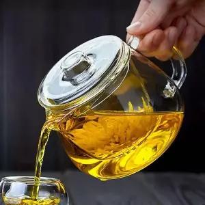 차담 FP04OC12 내열 유리 차포트 티팟 티폿 차우리기 400ml