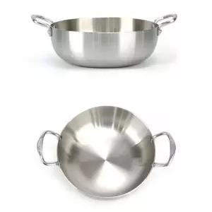 3중 XI00GA81 스텐 샤브샤브 찌개 전골 인덕션 냄비 28cm 9호