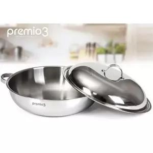 키친아트 XQ90HO16 인덕션 전골 냄비 샤브샤브 스텐 냄비 26cm