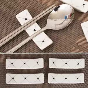 체크하트 수저받침4P