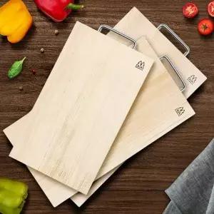 햄락미송양면도마 FC71LA34 업소용 캠핑 나무원목 위생식당보관