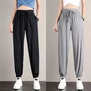 여자 여름쿨바지 홈웨어 데일리 아이스 조거팬츠 (HSJ-WA98373)