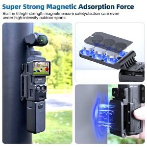 DJI OSMO Pocket 3 확장 어댑터 호환 자기 카메라 브래킷 마운트 자석 조향 홀더