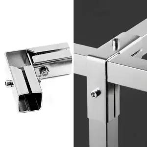 [라미컴퍼니]조인트 각관 브라켓 각파이프 연결 사각파이프 스테인레스 금속 스틸 파이프 앵글 형 연결구