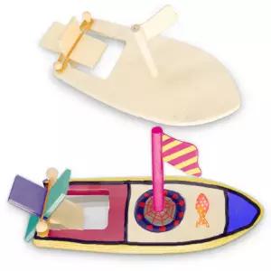 동력배 고무 나무 보트 만들기 동력배