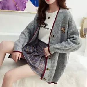 귀여운가디건 데이트 니트 꽈베기니트 외출 가디건 라