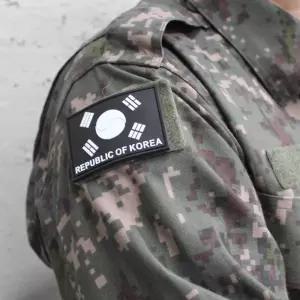 야광검정 실리콘와펜 국기와펜 패치 와펜 탈부착와펜 Iwe8+4wln