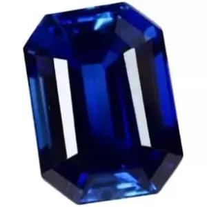 내추럴 12.00 Ct 블루 사파이어 에메랄드 컷 루즈 젬스톤 인증 GGI 수집용 젬스톤으로 맞춤형 고급 보석 및