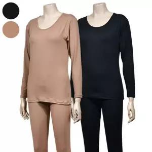 [하프클럽/]촉감 포근하게 핏 되는 여성 기모 내복 상하의 세트