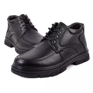 가죽 옆지퍼 방한화 털신발 신사화 구두 겨울부츠 ikj9+2agd