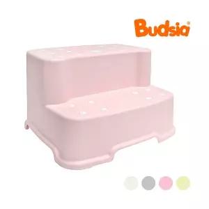 [버드시아] 논슬립 홀캡형 파스텔 2단 디딤대