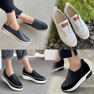 [유즈]신상 여성 슬립온/스니커즈/운동화/신발/통굽 여자 키높이 슬립온/학생화/단화/로퍼