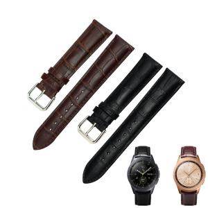 삼성 갤럭시 워치3 41 42mm 액티브2 40 44mm 기어 S2 스포츠 클래식 호환 공용 천연가죽 시계줄