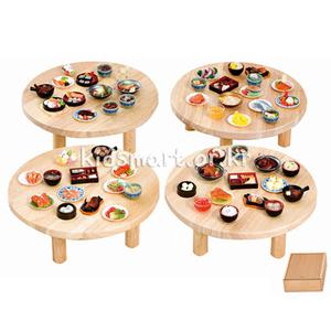 5707-미니어처밥상차리기(원목밥상 음식모형)소꿉놀이