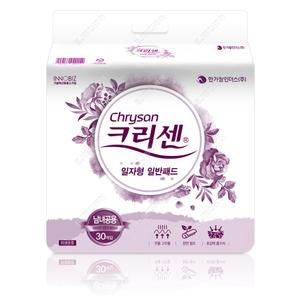 크리센 일반형 일자 소변용 요실금 패드 성인용 기저귀 240매 (30매X8팩)