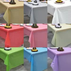 일회용 테이블보 단색 대형 파티보 비닐 방수 생일 홈파티 행사용 테이블커버