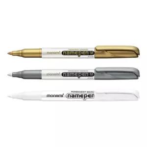 모나미 데코용 굵은 글씨용 금색 은색 네임펜M 1다스(12자루)