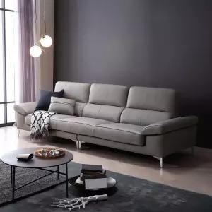 쉐우드가구 베누스 천연통가죽 쇼파 3.5인용+스툴포함