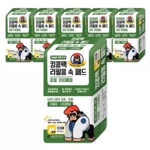 킹콩팩 리필용 속 패드 기저귀 중형 100매 X 6개