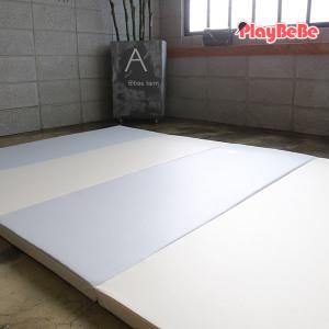 플레이베베 층간소음방지 놀이방 폴더매트 레체그레이 4단(160x200)