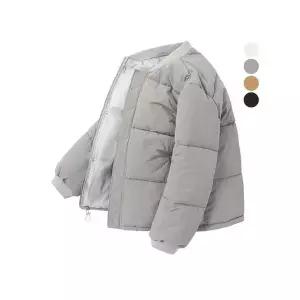 [후앙스]오버핏 베이직 커플 숏 패딩점퍼 DRPD1857_P067183476