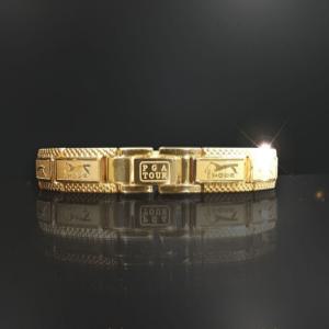 게르마늄 고기능성 건강팔찌 노블레스 럭셔리 골드 남성용