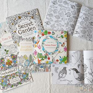 24p 컬러링북 미니사이즈 성인색칠공부 만다라도안