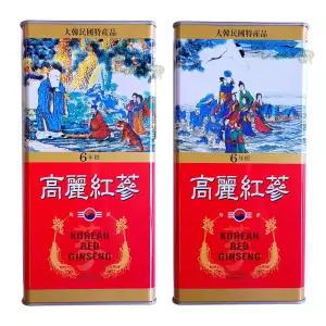 고려인삼 건삼 6년근 홍삼 대편 캔 자체 11~20뿌리 300g