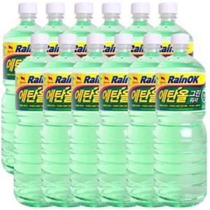 불스원 레인OK 에탄올 그린 워셔액 1.8L 12개
