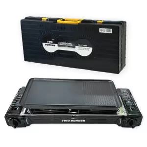 맥스 투버너 트윈버너 2구 휴대용 부르스타 불판 가스렌지 세트