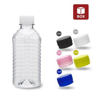 [미르코리아](1BOX) 생수 공병 원형 350ml (기본캡-200개입) 투명 생수통 막걸리 음료 저장 페트병