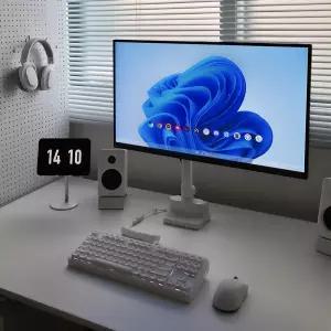 루나랩 스탠다드 폴 싱글 모니터암 거치대