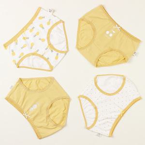 스콕스 파인애플 주니어 여아 아동 유아 초등 삼각 팬티 4매 세트 WPS-801