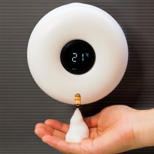 버블도넛 무선 자동 거품 핸드워시 손세정기 손세정제 벽걸이 디스펜서