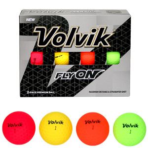 Volvik FLYON 2피스 볼빅 컬러 볼 골프공 12개입
